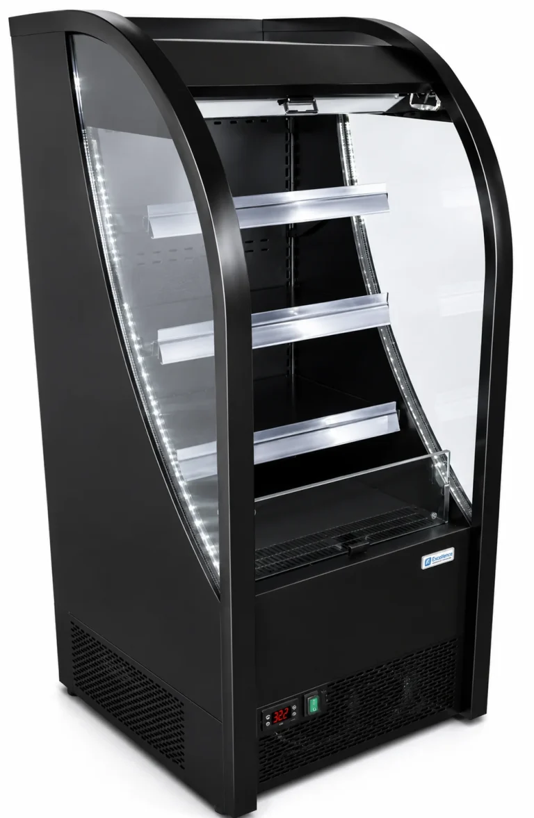 AC Air Curtain Display Cooler, AC-6, side view