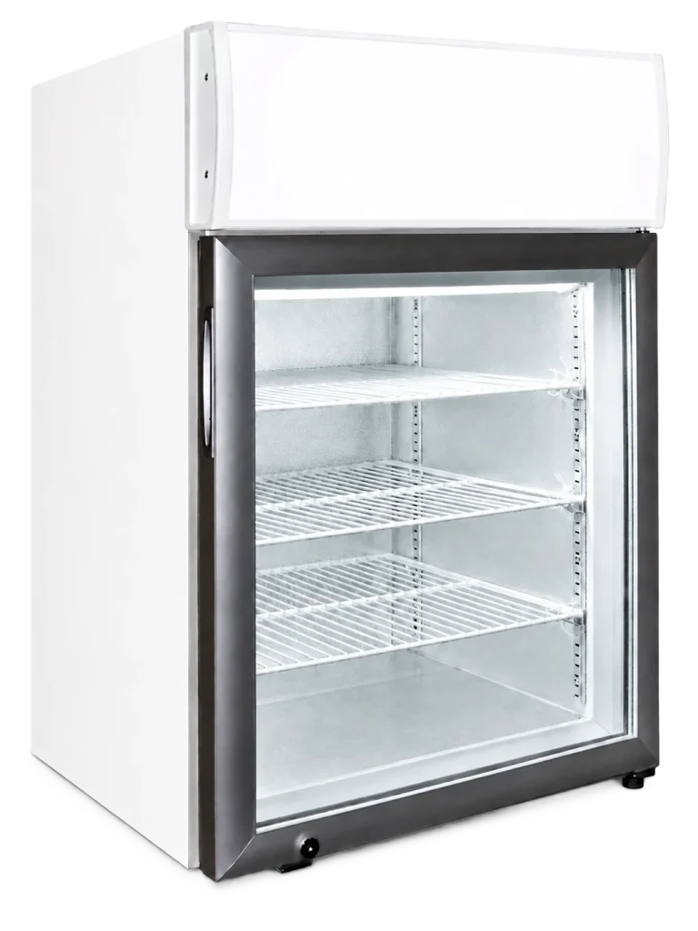 CTFMS Countertop Freezer & Ice Cream Freezer With Merchandising Sign