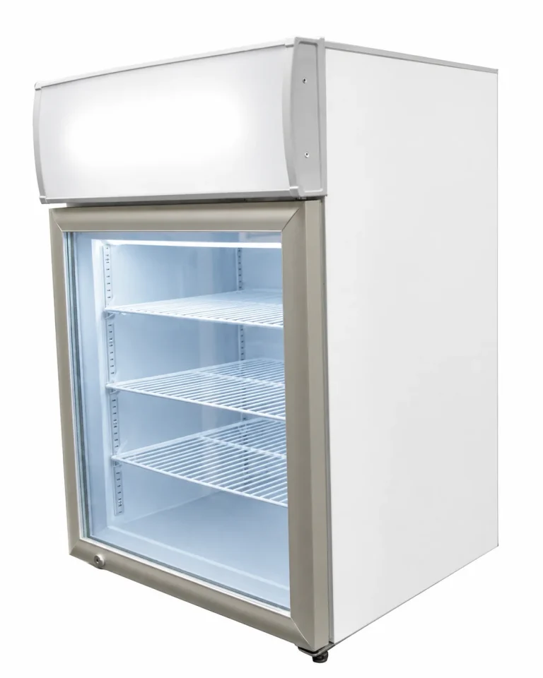 CTFMS Countertop Freezer & Ice Cream Freezer With Merchandising Sign, right side view