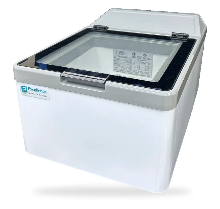CVL Countertop Lift & Ice Cream Freezer, with lid closed