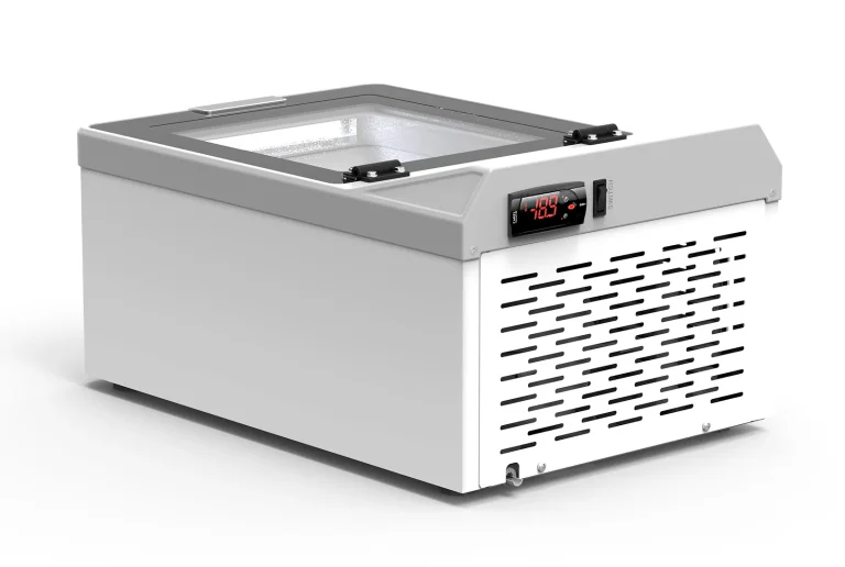 CVL Countertop Lift & Ice Cream Freezer, from the side