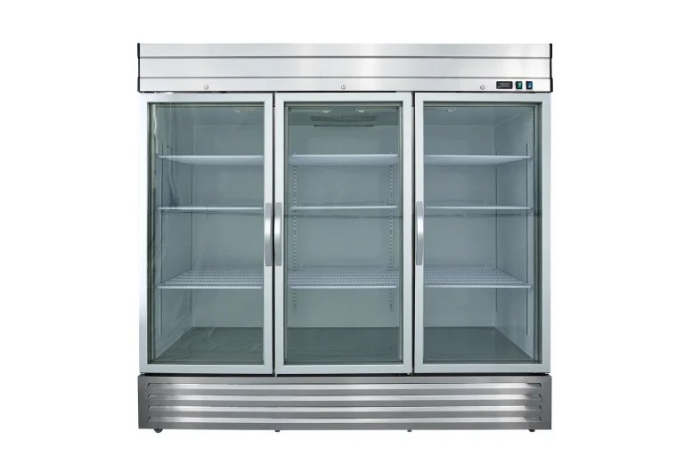 DSS-CG Stainless Steel Glass Door Cooler, front view