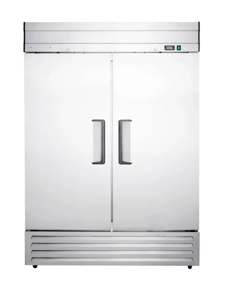 DSS-F Stainless Steel Freezer, two doors, front view