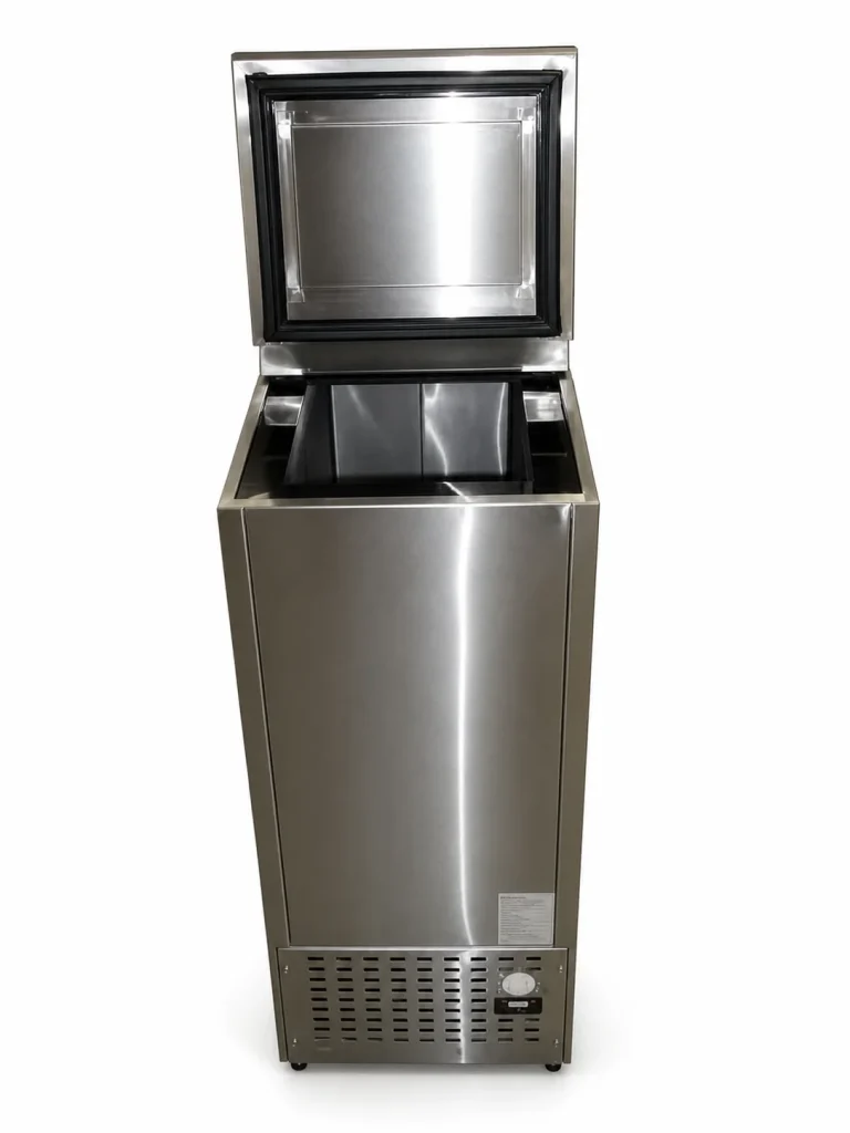 FT Storage Freezer, lid open, front view