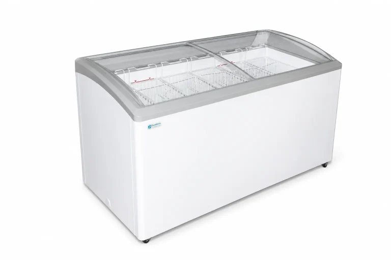 HB Dual Temp Cooler And Freezer, with sliding glass lids