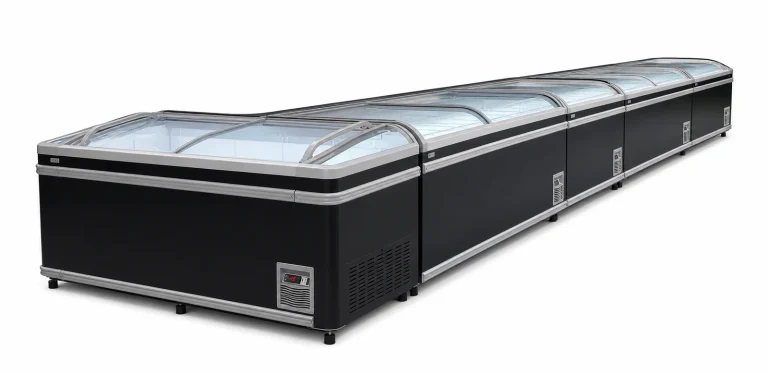 HR Supermarket Dual Temperature Display, black finish, long run