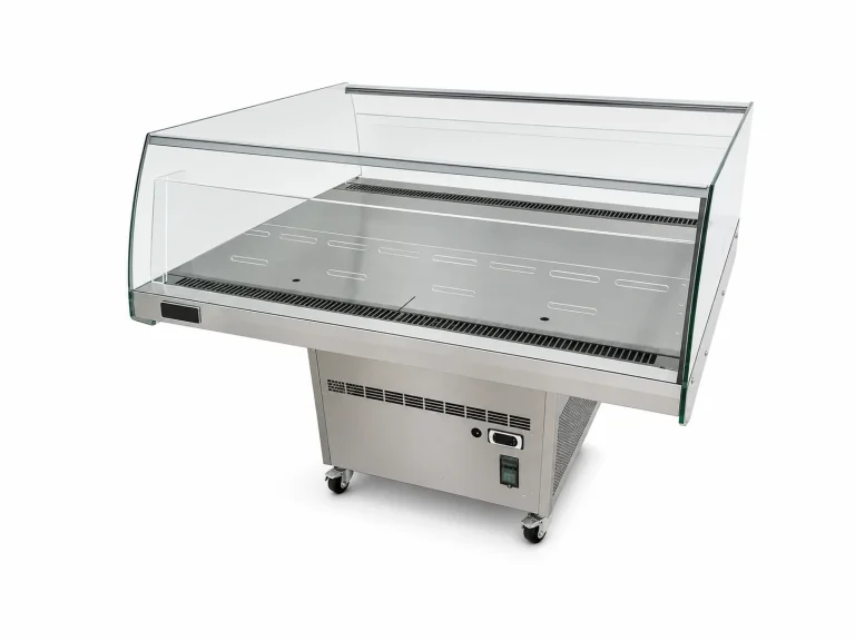 IDA Open Top Merchandiser, angled view