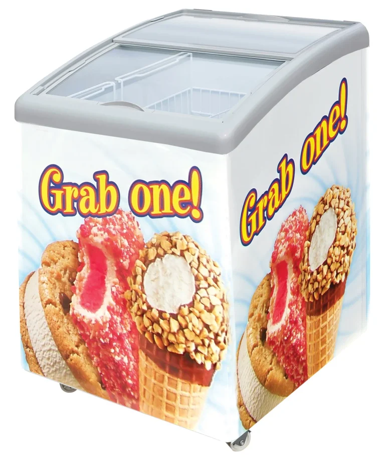 MB Dual Temperature Mini Bunker Cooler and Freezer, with Grab one! graphics