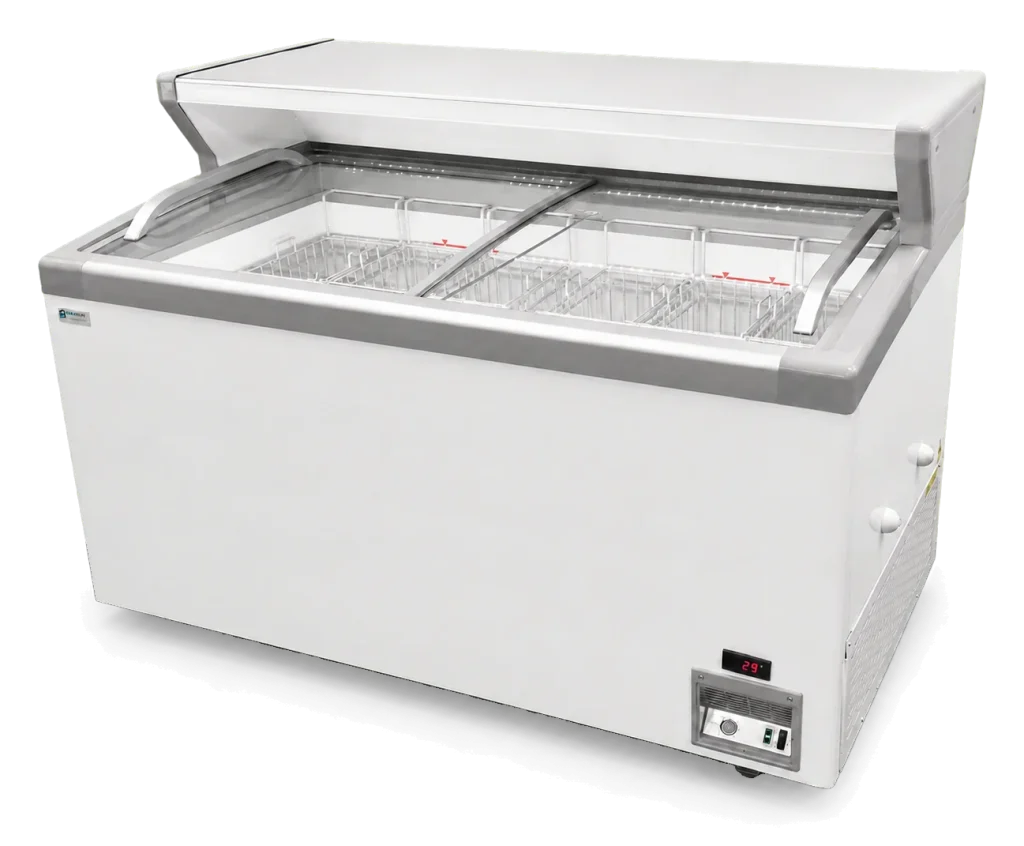 MCT Freezer and Ice Cream Freezer with Merchandising Countertop