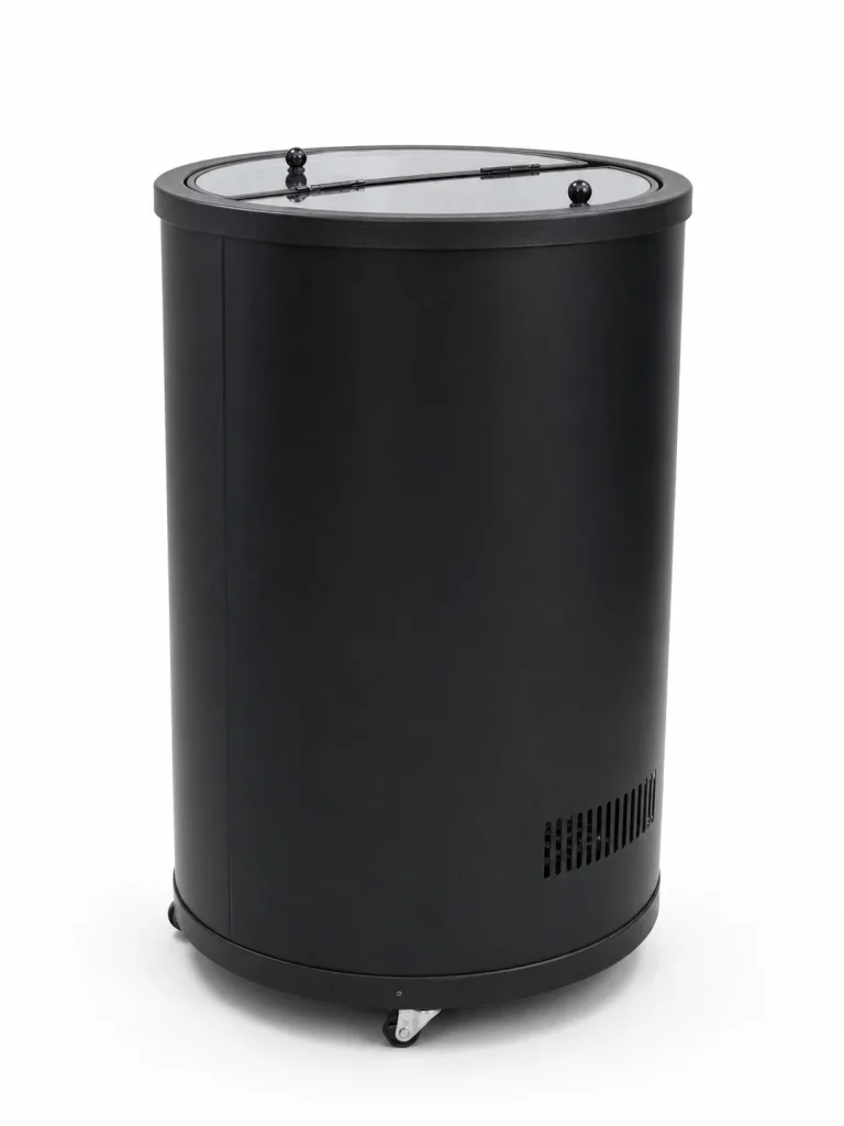 RF Barrel Freezer and Ice Cream Freezer, black barrel